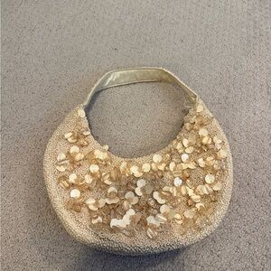 Tj maxx beaded bag in cream